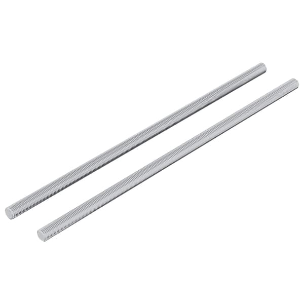 Gängat Rör 2 st Silver 6 x 170 mm Stål