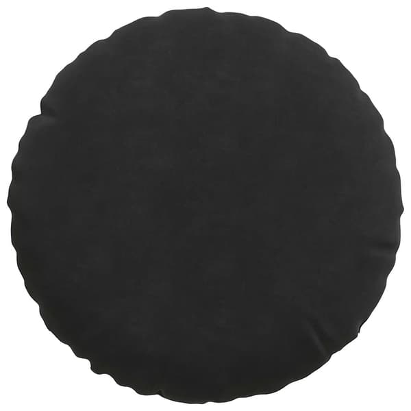 Sittkuddar 2 pcs Svart Ø30 x 13 cm Sammet
