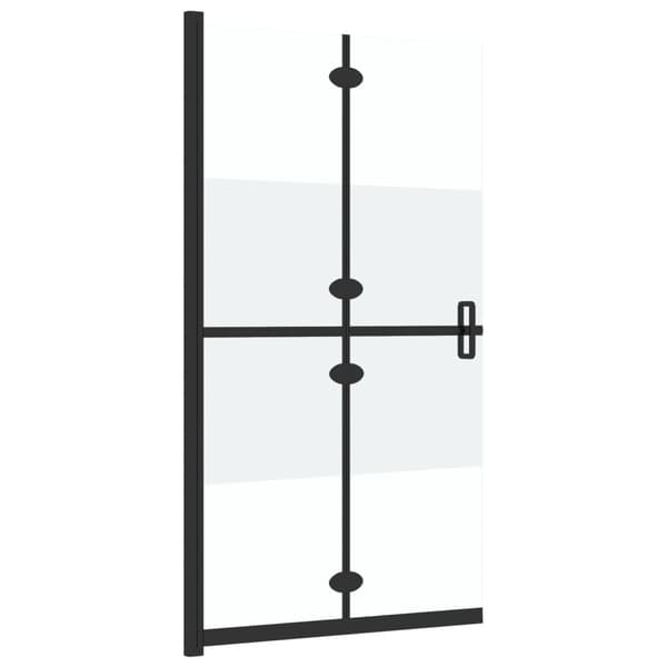 Vikbar duschvägg med halvfrostat ESG-glas 70x190 cm