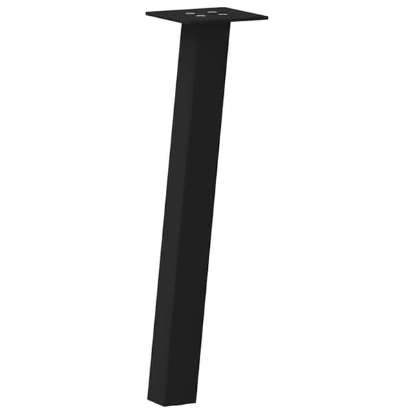 Soffbordsben 4 st svarta 30 cm stål