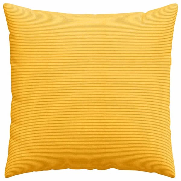 Sofakuddar 2 pcs Ljusgul 60 x 60 cm Kordread tyg