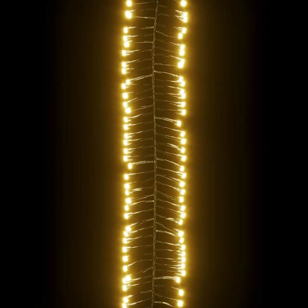 Ljusslinga med 1000 LED cluster varmvit PVC