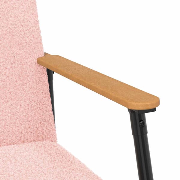fåtölj Rosa Krälsig Ull-liknande Tyg