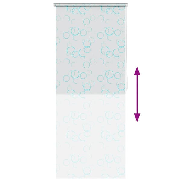 Rullgardin för dusch 100x240 cm bubbla