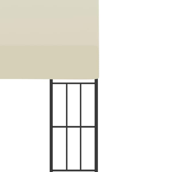 Väggmonterad paviljong 3x6 m gräddvit tyg