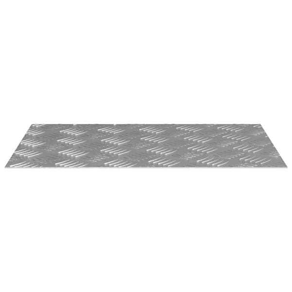 Trappsteg Rektangulär 4 pcs Silver 60 x 40 cm Aluminium