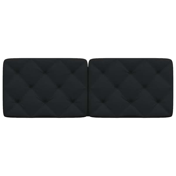 Headboard Cushion Black 120 cm Fabric