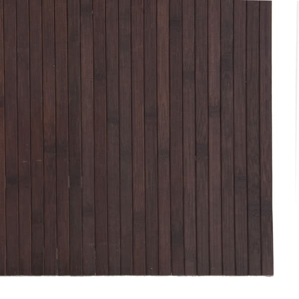 Matta rektangulär mörkbrun 80x100 cm bambu
