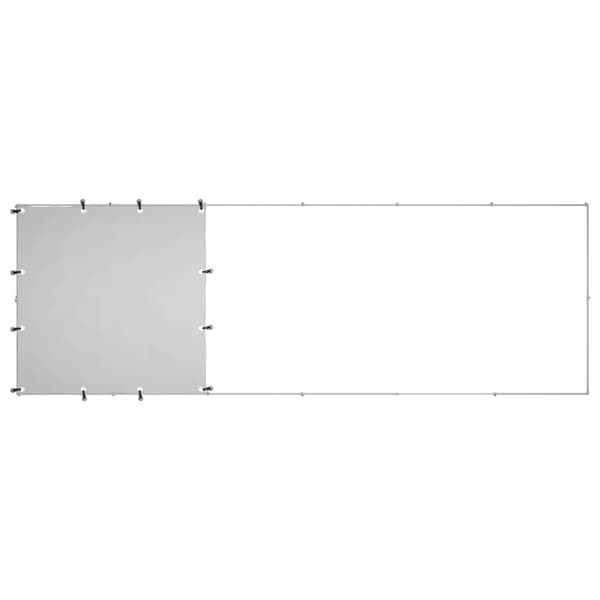 Hundgård silver 330x110x110 cm stål