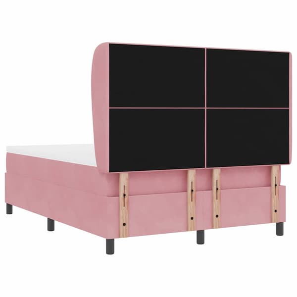 Bäddfjäder med madrass Rosa 200 x 140 cm Polyester