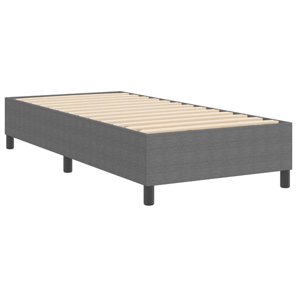 Plattform sängram Ljusgrå 80 x 200 cm Kordread tyg