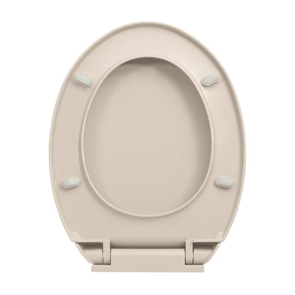 Toalettsits mjuk stängning aprikos oval