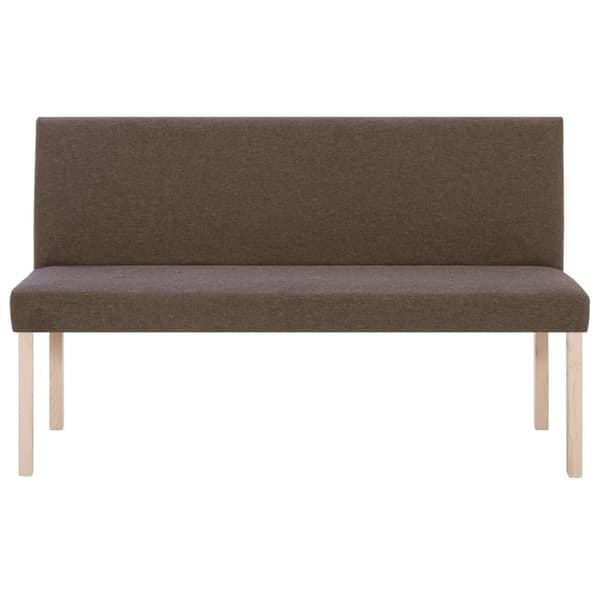 Bänk 139,5 cm polyester brun