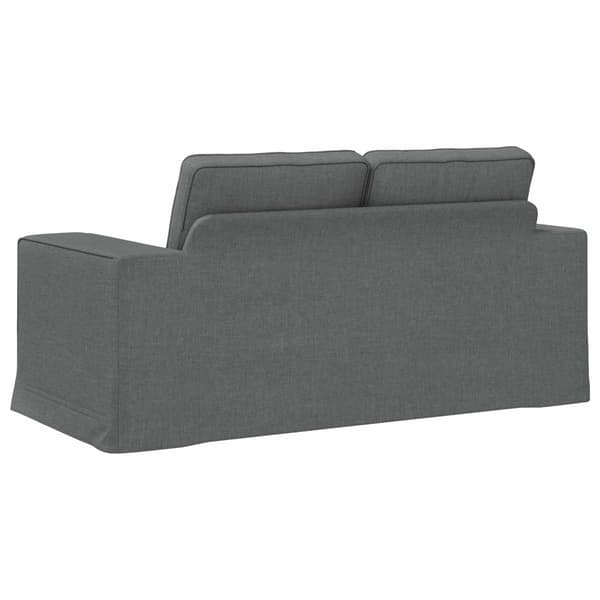 Soffa Mörkgrå 162 x 80 x 82 cm tyg