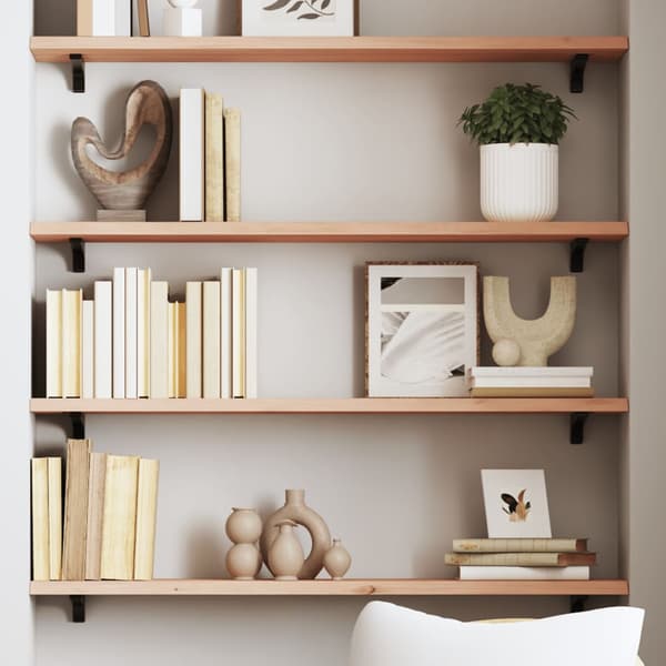 Hyllplan 100x20x2 cm obehandlad massiv ek