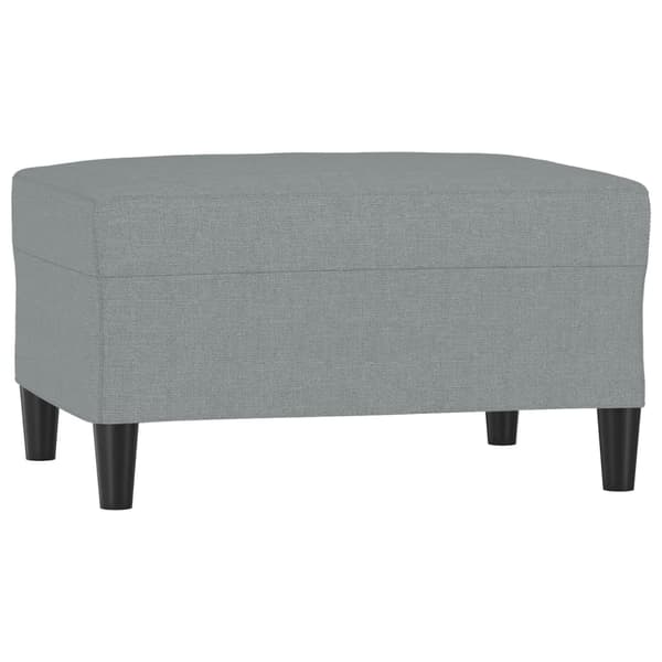 Fotpall Ljusgrå 70x55x41 cm tyg