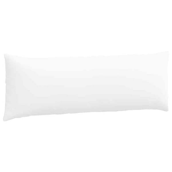 Sofakuddar 2 pcs Vit 120 x 40 cm tyg
