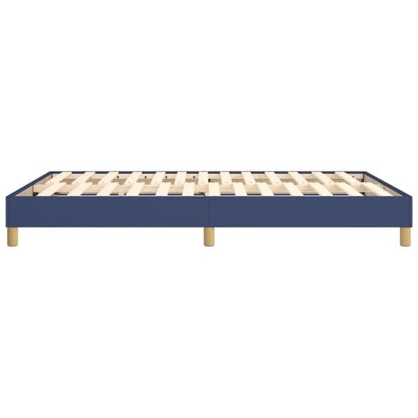 Boxspring-sängram blå 140x190 cm tyg