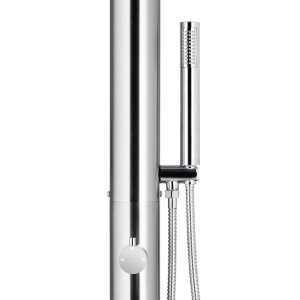 Utedusch 225 cm rostfritt stål