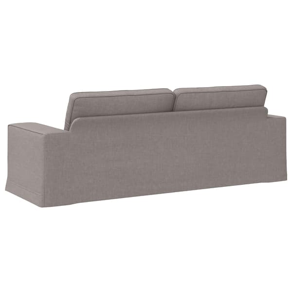 Soffa Taupe 222 x 80 x 82 cm tyg