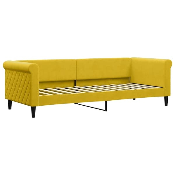 Dagbädd gul 80x200 cm sammet