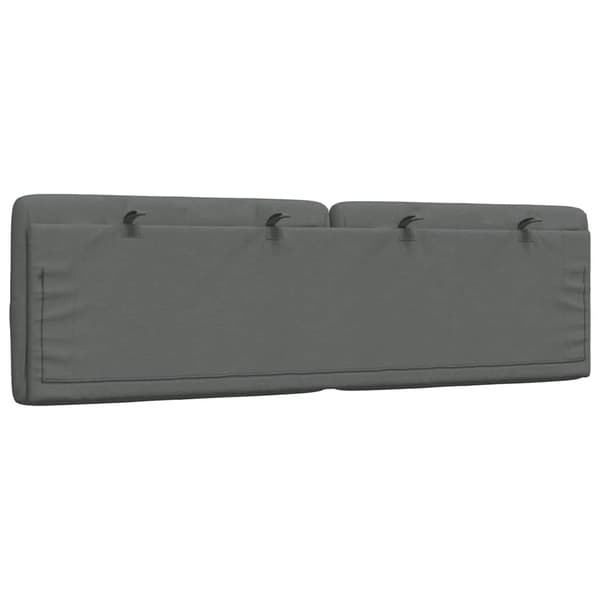 Headboard Cushion Dark Grey 160 cm Fabric
