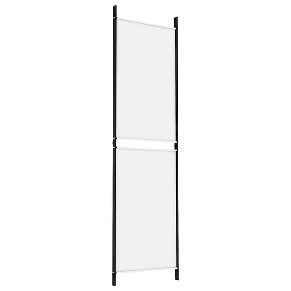 Rumsavdelare 3 paneler vit 150x180 cm tyg