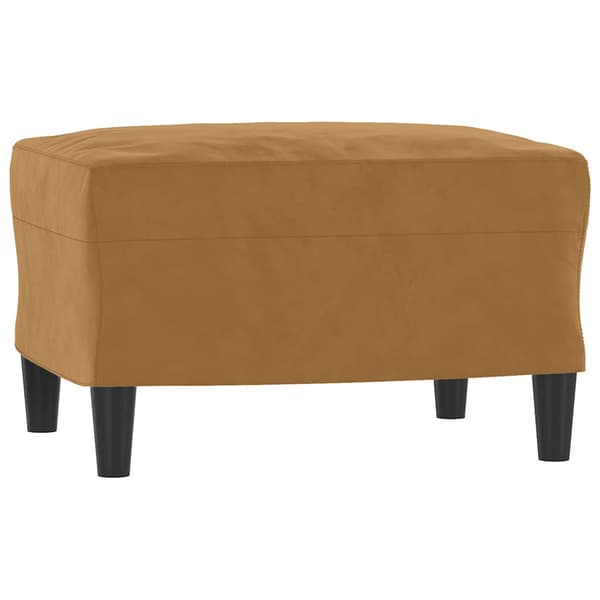 Fotpall brun 60x50x41 cm sammet