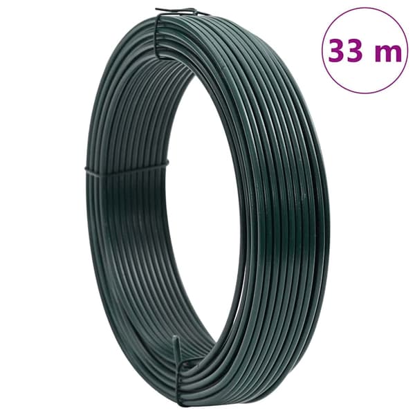 Stängsel binds tråd Grön 33 m PVC