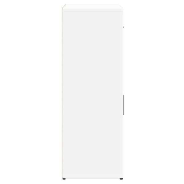 Skåp vit 60x30x84 cm konstruerat trä