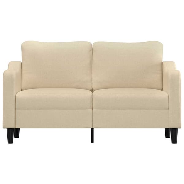 2-sitssoffa gräddvit 140 cm tyg