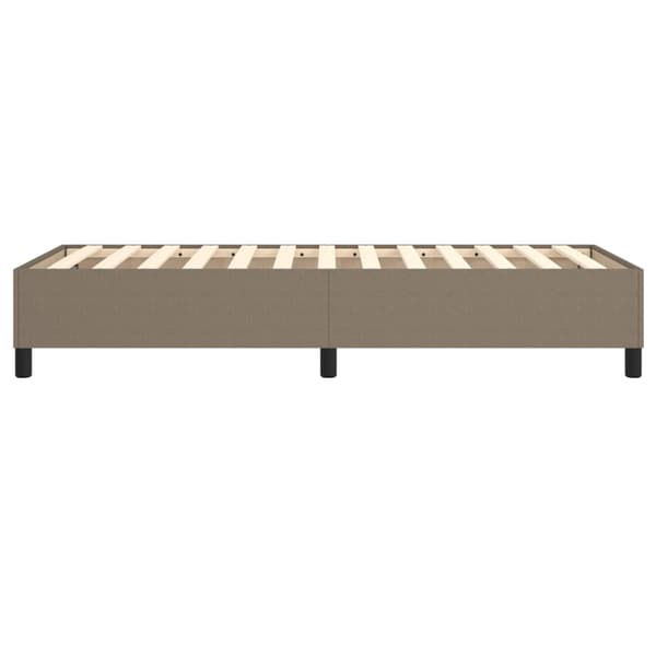 Boxspring-sängram Taupe 90x190 cm tyg