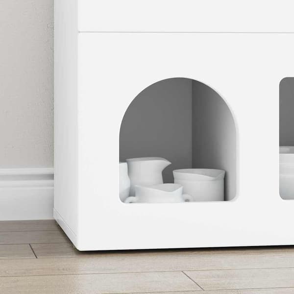 Sideboard Vit 80,5 x 35 x 59 cm Konstruerat trä