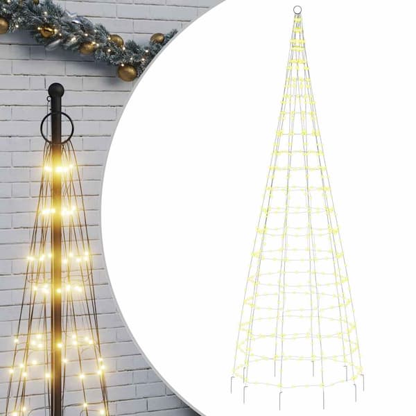LED julgran 550 LEDs varmvit 300 cm