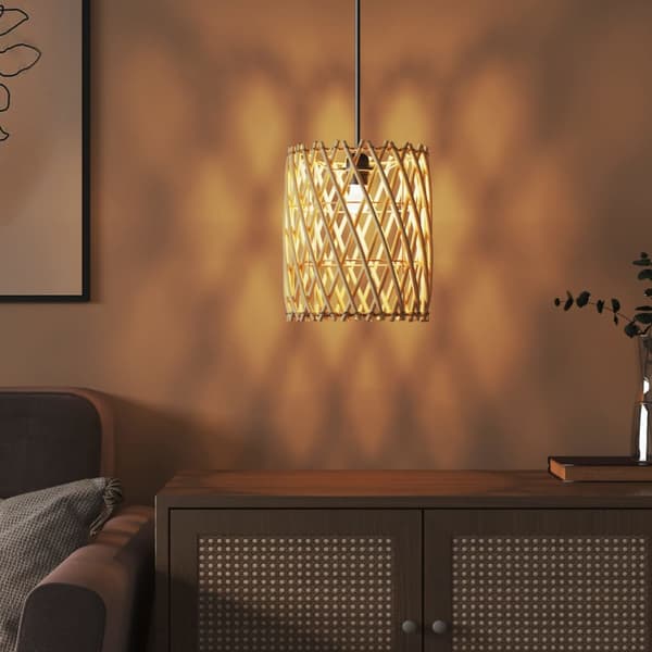 Lampskärm Ø23x28 cm korgmaterial