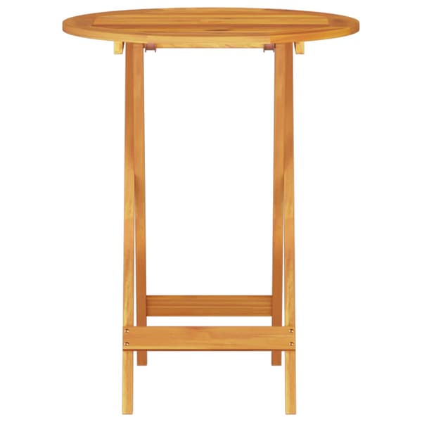 Fällbart bistroset 3 pcs Brun Massivt Akaciaträ