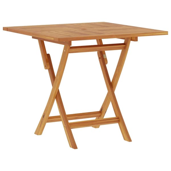Hopfällbart trädgårdsbord 85x85x76 cm massiv teak