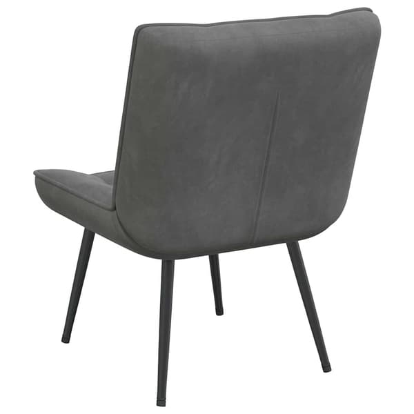 Vilstol mörkgrå 64x74x84 cm sammet