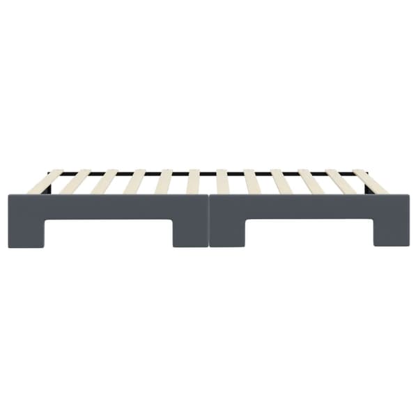 Dagbädd utdragbar mörkgrå 100x200 cm sammet
