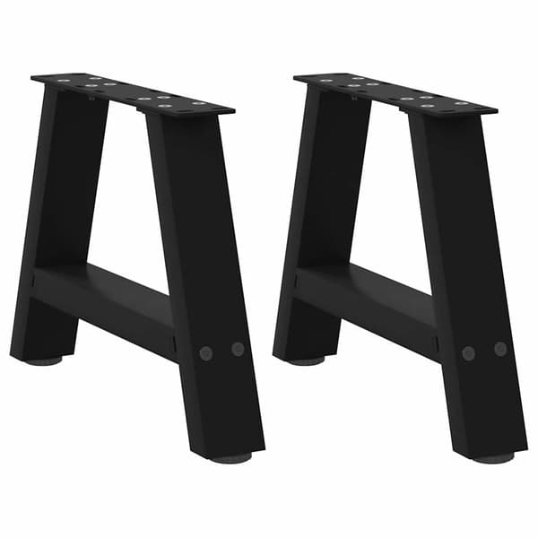 Soffbordsben A-formade 2 st svarta 30x(30-31) cm stål