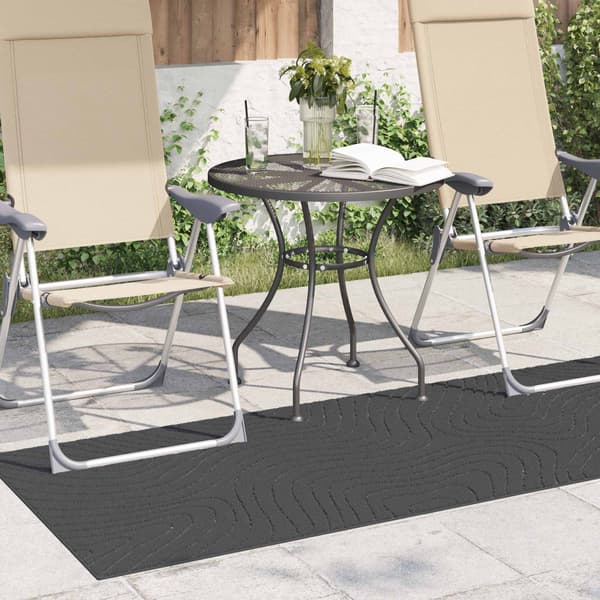 Områdesmattor PALMERAS Antracit 150 x 80 cm Polyester