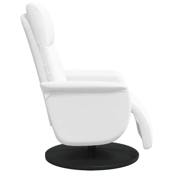 Massagefåtölj Vit Konstläder