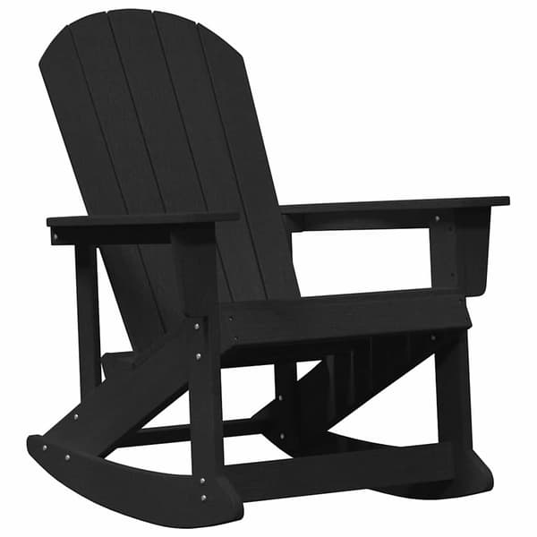 Adirondack Gungstolar 2 pcs Svart HDPE