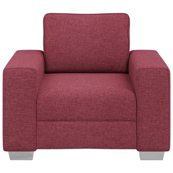 Soffstol Vinröd 100 cm tyg