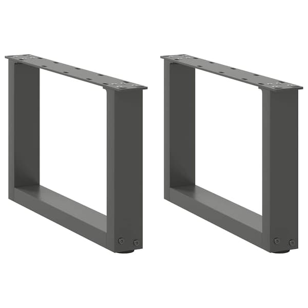 Soffbordsben U-formade 2 st antracit 50x(30-31) cm stål