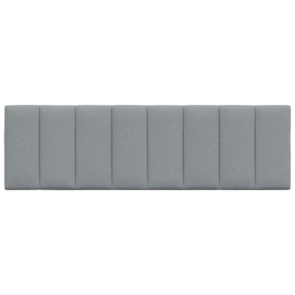 Headboard Cushion "Hanko" Light Grey 160 cm Fabric