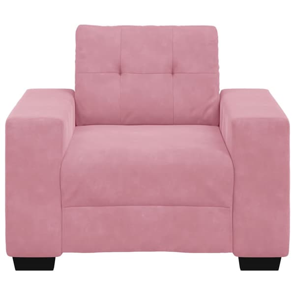 Soffstol rosa 100x78x80 cm sammet