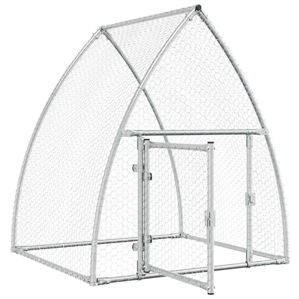Hönsbur silver 100x105x120 cm galvaniserat stål
