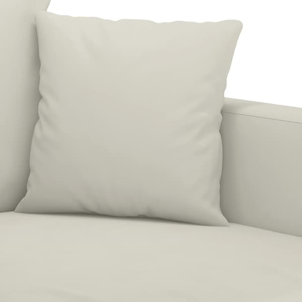 2-sitssoffa gräddvit 120 cm sammet
