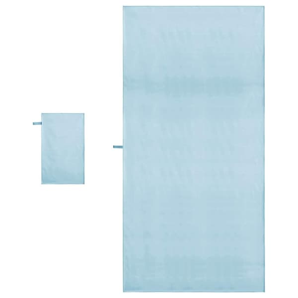 Sporthandduk Set 2 pcs Blå tyg